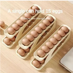 Automatic Scrolling Egg Rack, Double Layer Egg Dispenser, Counter Top Egg Storage Tray